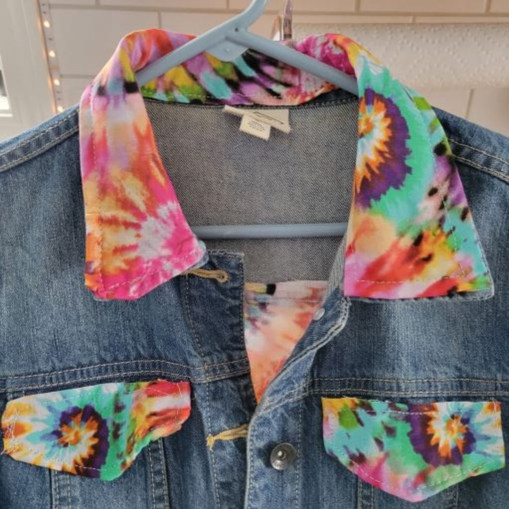 Tie Dye Jean Jacket